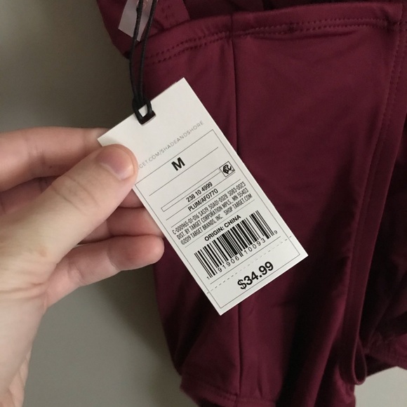 NWT Shade & Shore Plum One Piece Bathing Suit M - Picture 8 of 8